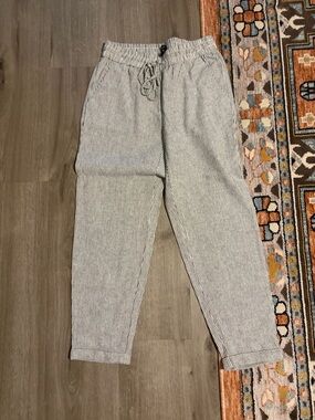 J crew linen jogger pants